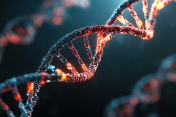 Exploration of DNA structure and its implications in biotechnology and medicine through visual representation of molecular composition