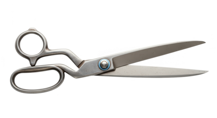 Professional Tailors Shears Isolated On Black Background