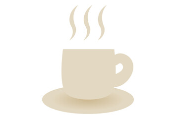 Cute Simple Coffee Cup Vector Illustration