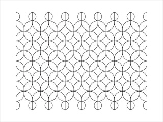 Geometric Circle Pattern Seamless Abstract Vector Illustration