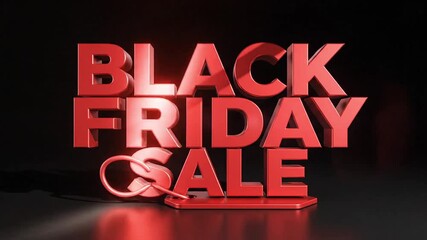 Get ready for Black Friday with this bold animated sale graphic that's perfect for your promotions and deals this holiday season
