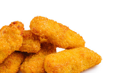 Golden crunchy snacks ready to be served as a tasty appetizer