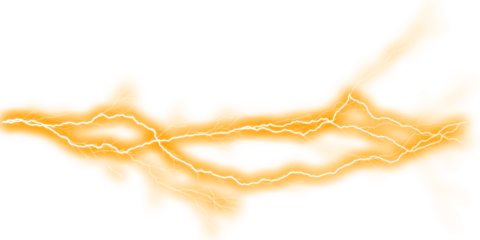 Golden lightning bolt abstract background