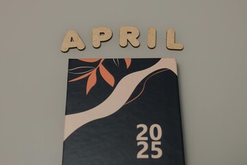 Stylish planner for 2025 with January decorations