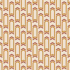 Abstract geometric seamless pattern with arrows. Arrows color vector pattern. Simple geometric shapes color vector background.