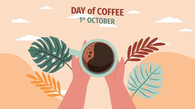 Motion Graphic of Flat illustration for international coffee day celebration
- Powered by Adobe