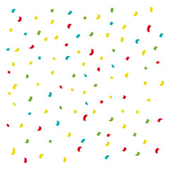 colorful seamless falling paper confetti background