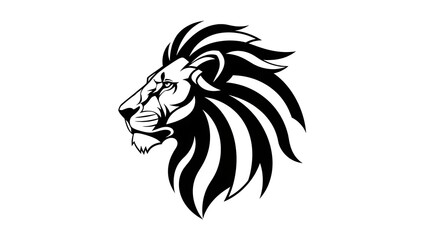 Majestic Lion Head Vector Illustration with Bold Mane Design.