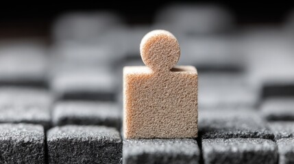 Small block of bread representing employee development matrix as a symbol of growth and learning in the workplace