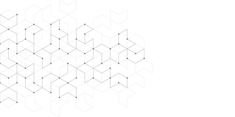 Abstract vector background with simple geometric figures and dots. Graphic design element and polygonal shape pattern