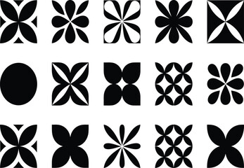 Abstract shape vector element set