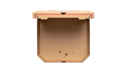 Open Cardboard Box, isolated on transparent background