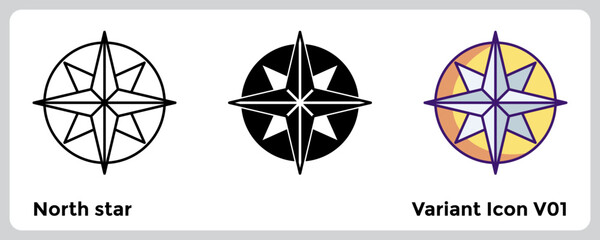 Naklejka premium North star