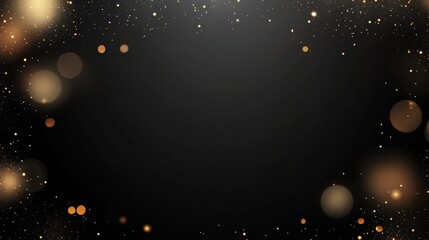 Charming golden bokeh light effect perfect for luxurious party themes and celebrations