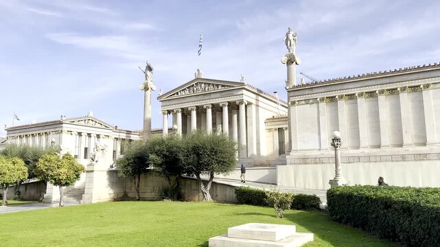 Academy of Athens on a sunny day.