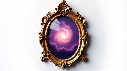 Dreamscape Mirror: Nebula's Gentle Embrace