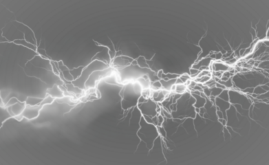 Stormy sky PNG. Electric lightning forks across clouds at night. Use as a transparent overlay to intensify weather scenes.