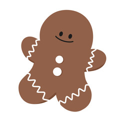 gingerbread man isolated. gingerbread man.