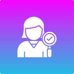 Female Auditor Icon