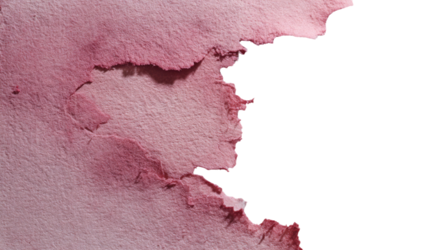 Aged, textured, vintage red paint background with rough, cracked, old paper texture on a plaster wall surface