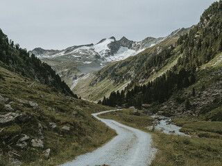 Mountain Path Leading to Zittauer H&uuml;tte in the Austrian Alps