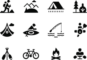 Obraz premium Outdoor activity icons