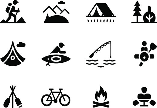 Outdoor activity icons