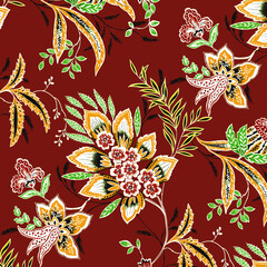 seamless pattern with flowers