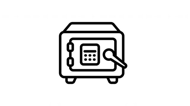 Animated Secure Safe Money Protection
