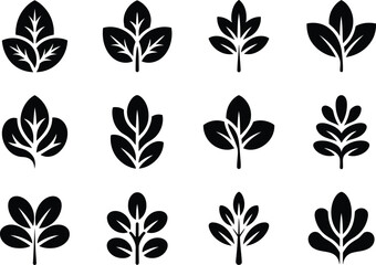 Leaf icon set design