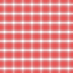 Red and white checkered pattern with soft blurred edges creating warm textile feel
