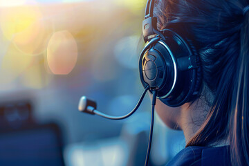 Man wear microphone and listen to help and provide care all time. Time is very important and what all help that make work easy.