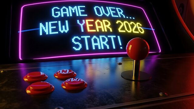 Get ready for New Year 2026 celebration with a retro arcade game and nostalgic vibes for a comeback