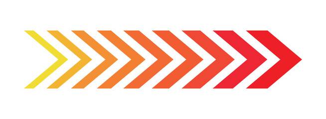 Road lines arrow. Chevron speeds flat style. Gradient speed arrows.