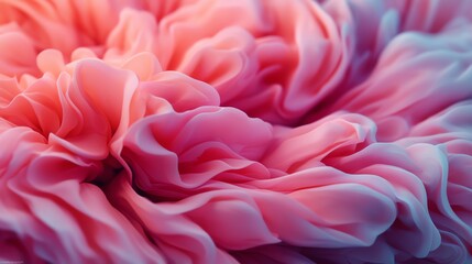 Candy-pink translucent shapes layered, candy pink, dreamy depth flow