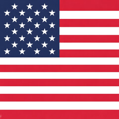 Fototapeta premium Altered american flag with black and red stripes and black stars on blue