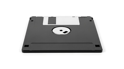 Obraz premium Vintage 5.25-inch floppy disk drive, representing obsolete digital data storage medium from the past