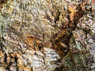 Stone texture background, rock marble brown nature abstract surface close up, grunge kitchen wall floor vintage tiles texture mountain architecture stage, empty template.