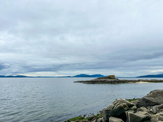 Moody Coastal Landscape