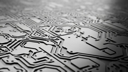 Digital pathways on a modern circuit board