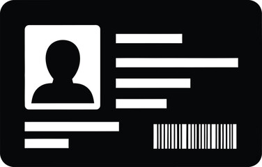 Security and Identification Icon Mega Set: Including Lanyard Employee ID, Biometric Fingerprint Scanner, Locked Access Badge, Chip Cards, and Barcode for Digital Control Vector Graphics.