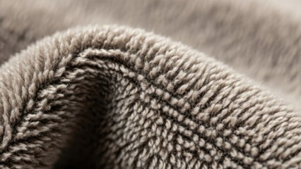 Close up view of soft fuzzy fabric texture