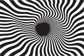 Optical illusion style abstract wave form shape with three crests vector