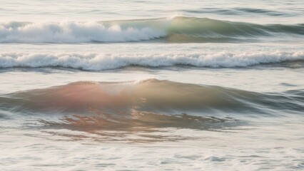 Golden light shimmering across the vast sea surface