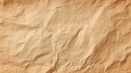 Brown crumpled paper texture background presenting wrinkles and folds, providing a rough paper sheet material surface for graphic design, web or abstract backdrops