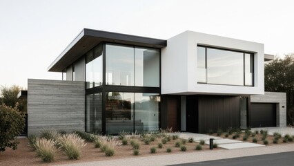 Modern Architectural Dream Home with Expansive Glass Windows