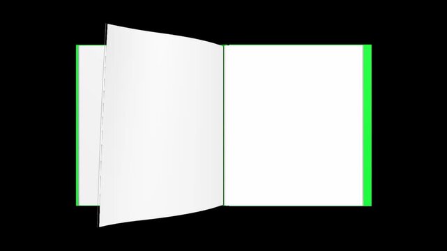 4k 3D Flipping page curl transition animation being flipped over	