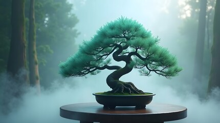 ultrarealistic cinematic photo of a lone bonsai Created with Generative AI technology