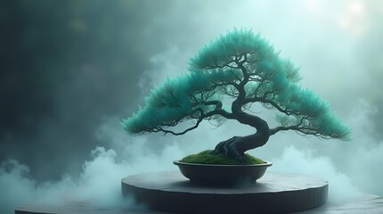 ultrarealistic cinematic photo of a lone bonsai Created with Generative AI technology