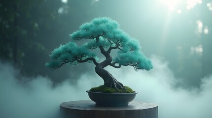 ultrarealistic cinematic photo of a lone bonsai Created with Generative AI technology